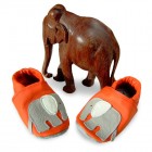 Elefant auf orange
